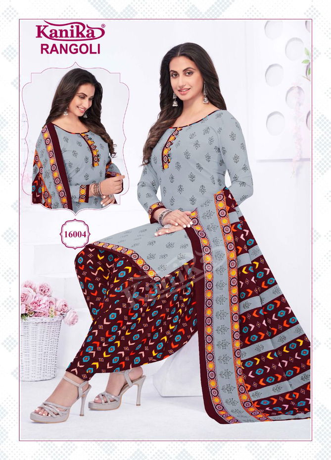 Kanika Rangoli Vol 16 Daily Wear Wholesale Cotton Readymade Dress Catalog